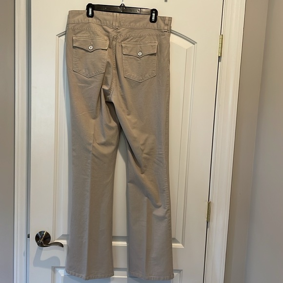 NYDJ vintage flares in khaki. - Picture 4 of 4